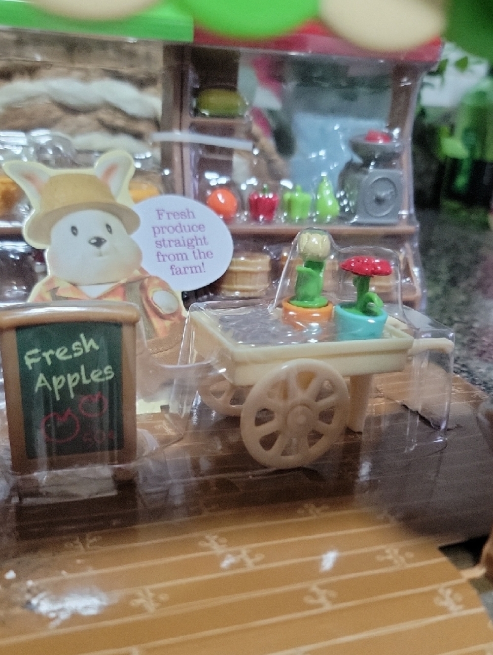 Li'l Woodzeez Playset Hoppin' Farmers Market BRAND NEW Sealed! 🔥🐻🍎🍏 - Picture 8 of 11